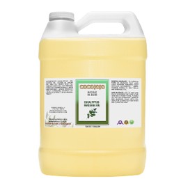 Eucalyptus Massage Oils for Deep Tissue Relaxation - 128 OZ - Bulk 1 Gallon - Premium Grade Oil Blend Perfect for Aromatherapy, Stress, Skin Care, Face, Body, Hair, Nails Moisturizing Wholesale Mixture