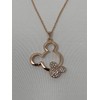 Mickey Pendant Necklace with Gems for Women & Girls (Rose