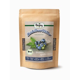 Biojoy Organic blueberry leaf tea (100 g), blueberry leaves, dried and cut (Vaccinium myrtillus folium)