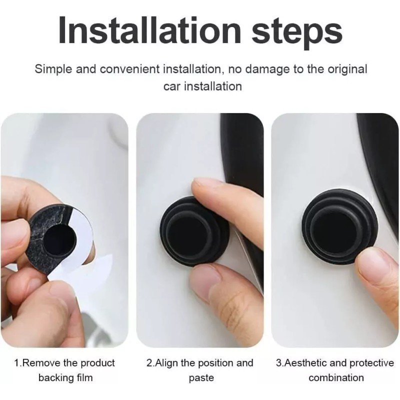 SNS 10Pc Car Door Anti-Shock Silicone Pad SHOCK-Absorbin
