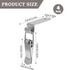 Lexziuo 4PCS 90 Degree Latch Stainless Steel Spring Loaded Toggle