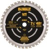 DEWALT Circular Saw Blade, 7 1/4 Inch, 40 Tooth, Composite