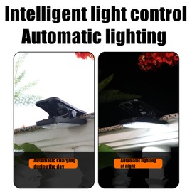 Freesolo Clip On Solar Motion Lights Outdoor,Chain Link Fence Lights with 73LED,Solar Fence Lights for Camping Garage Yard (1 Pack)