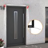 LCGAOYA 1PCS Aluminum Door Rain Drip Guard Cap, 47 Inch