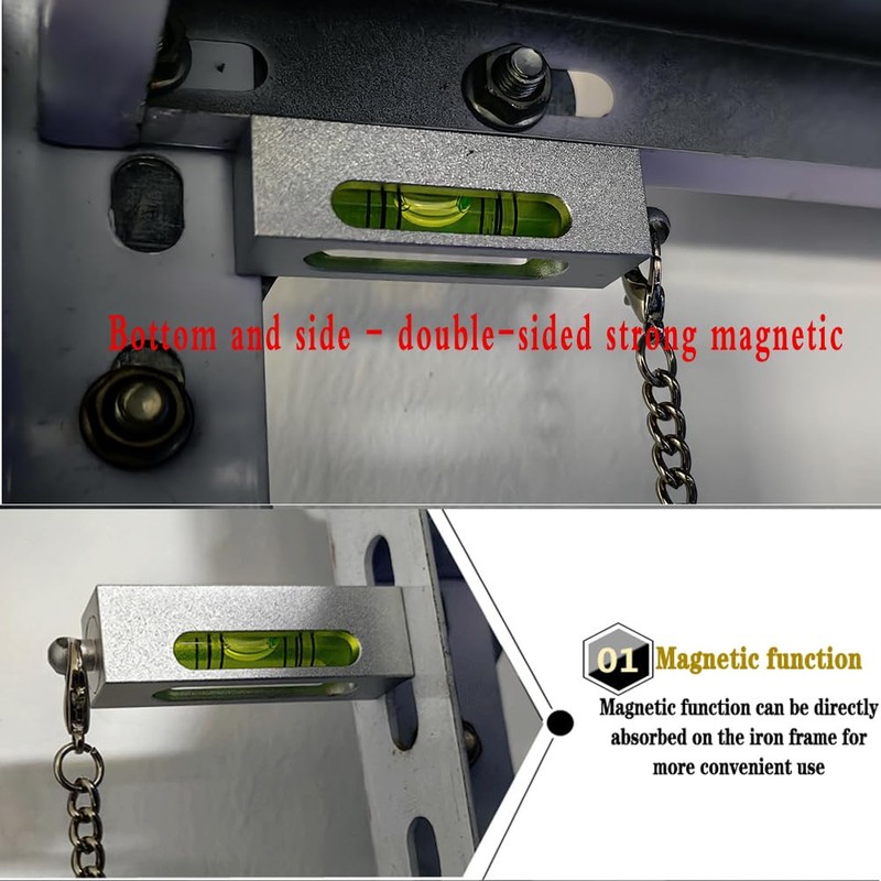 The Yan He Aluminum Alloy High-Precision Level, 180 Degree Turn