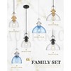 Audickic Black Pendant Lights Kitchen Island, 10.5" Farmhouse Pendant Lighting