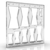 10 in 1 Butterfly Inlay Template,Router Template for Woodworking,Decorative Wood