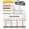 Safety Warning Light Emergency Strobe Grille Lights 4Pcs 6 LED