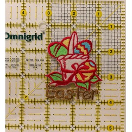 Easter Basket Eggs Easter Basket Patch Iron On Colorful Appliqué