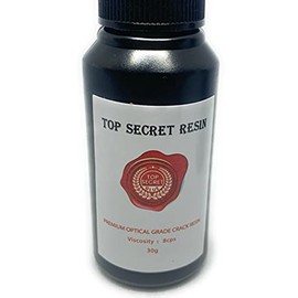 Top Secret PDR Glass Repair Resin UV Activated (Crack Resin, Single 30Ml Bottle) Professional USE