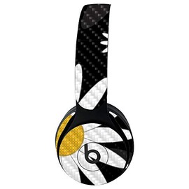 MightySkins Carbon Fiber Skin for Beats Solo Pro Wireless Headphones - Daisies | Protective, Durable Textured Carbon Fiber Finish | Easy to Apply, Remove, and Change Styles | Made in The USA