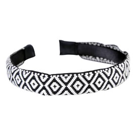 Frill Shop Alice Bands - Set of 5 Embroidered Wide Headbands - Woman & Girl's Fashion - Hair Bands for Day and Occasional Wear (Various Pattern)