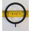 Unbranded PACK OF 5 - 2.25" BLACK IRON drapery curtain