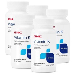 GNC Vitamin K 100mcg GNC Vitamin K, 5 units, 180 tablets / 지엔씨 비타민K 100mcg GNC Vitamin K, 5개, 180정