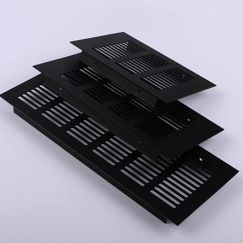 TEHAUX 2pcs Aluminum Alloy Exhaust Vents Breathable Mesh Covers for