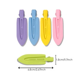 SURALIN SURALIN 10 Pieces Wrinkle-Free Hair Clips Women's Hair Clips Crease-Free Hair Clips Hairstyle Steel Metal Hair Clips for Makeup, Hair Clips Women