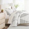 LINENS & HUTCH Bedding Bundle, Patterned Microfiber Comforter Set and