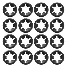 sourcing map 110Pcs Internal Tooth Lock Washers, M12 ID 25mm OD Star Locking Washer Quick Speed Retaining Clips Fasteners for Machinery, Automobile, Industrial Use, Flipped Edge