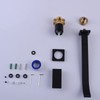 BEIYI Matte Black Wall Mount Tub Filler Bath Tub Faucet