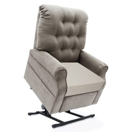 BUYUE Thickened Chair Lifting Cushion for Elderly 20" x 20" x 5", Original Woven Fabric High-Density Foam Recliner Chair Pad Couch Armchair Seat Cushion, Beige