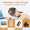 UNCN Heated Eye Mask with Washable Cover, Electric USB Eye