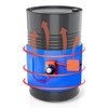 UPGRADED Blue 55 Gallon Drum Heater with Twist Temperature Control,