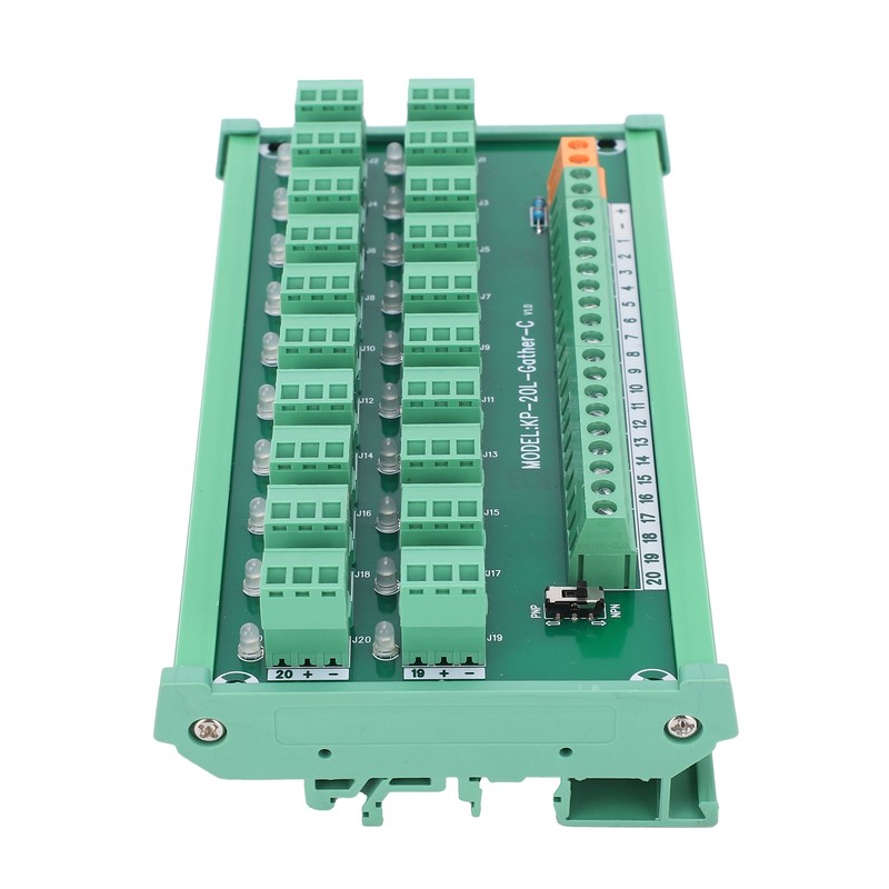 Terminal Block 3Wire 20Channel Capture Card DIN Rail Switch Control