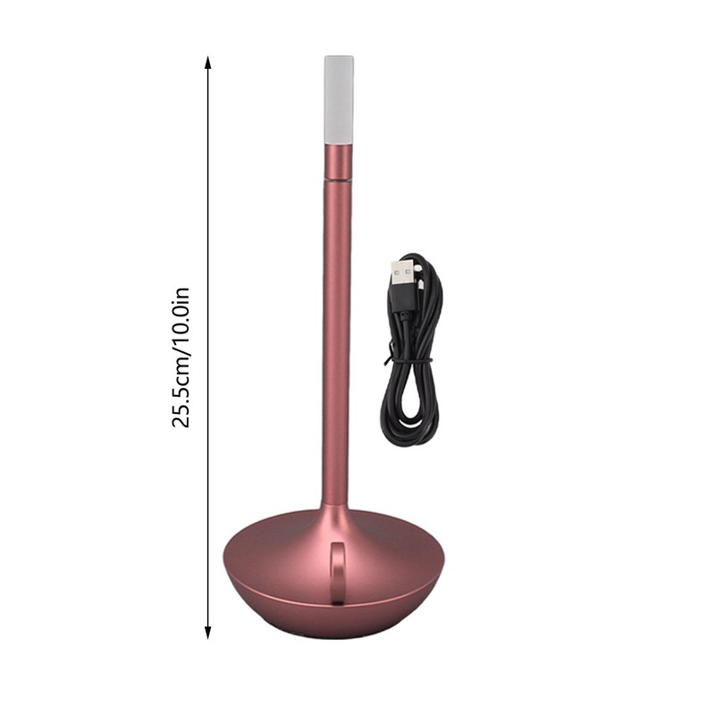 Cordless Table Lamp Innovative Candle Shape 3 Levels Brightness Dimmable