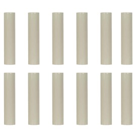 Ciata - 12 Pack - 3.5-inch Cream Plastic Drip Candle Covers with 13/16 inch Inside Diameter and 7/8 inch Outside Diameter (3.5-inch, Cream Plastic)
