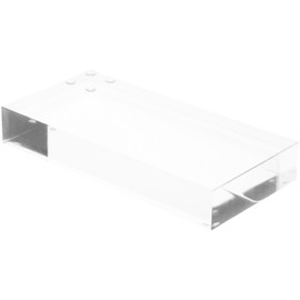 Plymor Clear Polished Acrylic Rectangular Display Block (1, 1" x 3" x 6")