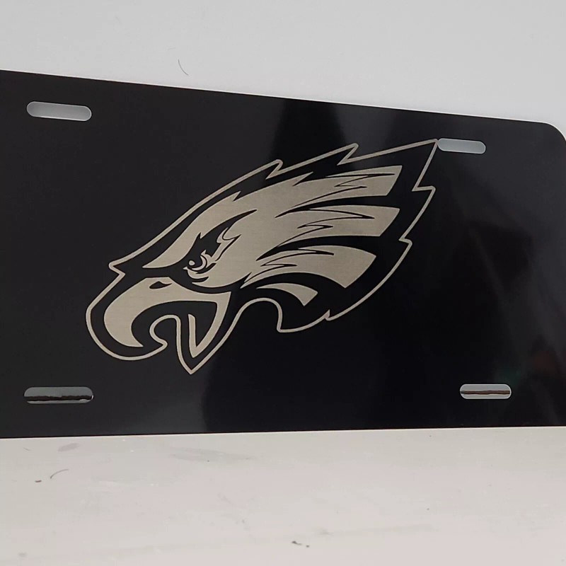 b4 nada Philadelphia Eagles aluminum license plate laser etched car