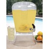 CreativeWare 3 Gallon Beverage Dispenser With Ice Cylinder And Fruit