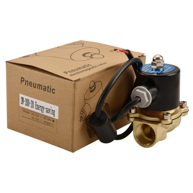 Heschen Brass Electric Solenoid Valve 2W-200-20J 3/4 Inch DC24V Direct