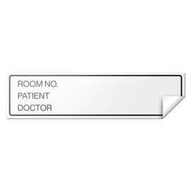 Room No. Patient Doctor Patient ID Adhesive Medical Chart Labels - 5.375 x 1.375 Inch, White, 2 Pack - for Doctor's Offices, Nursing, Information, Document Stickers (600 Labels)