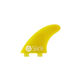 Northcore Surfing and Watersports Accessories - Slice Ultralight Hex Core S3 FCS Compatible Surfboard Fins - Yellow
