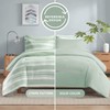 Codi Full Size Comforter Set with Sheets, Sage Green Bed