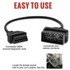 AMHTDOL OBD Adapter Fit for Toyota 22 Pin OBD1 to