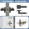 KENRONE Fingerprint Door Handle Lock Keyless Entry,3 Unlocking Methods Door
