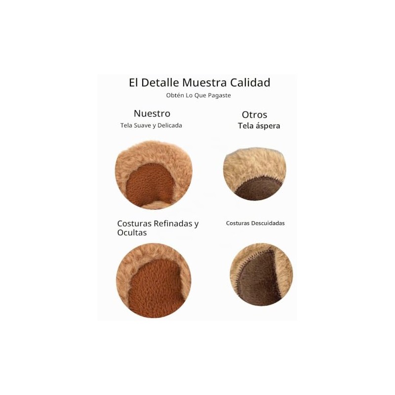 Diadema de orejas de oso café, diadema esponjosa, para adultos,