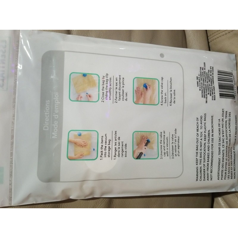 ESSENTIALS Lot Of 4 NEW ESSENTIALS Large VACUUM STORAGE BAG