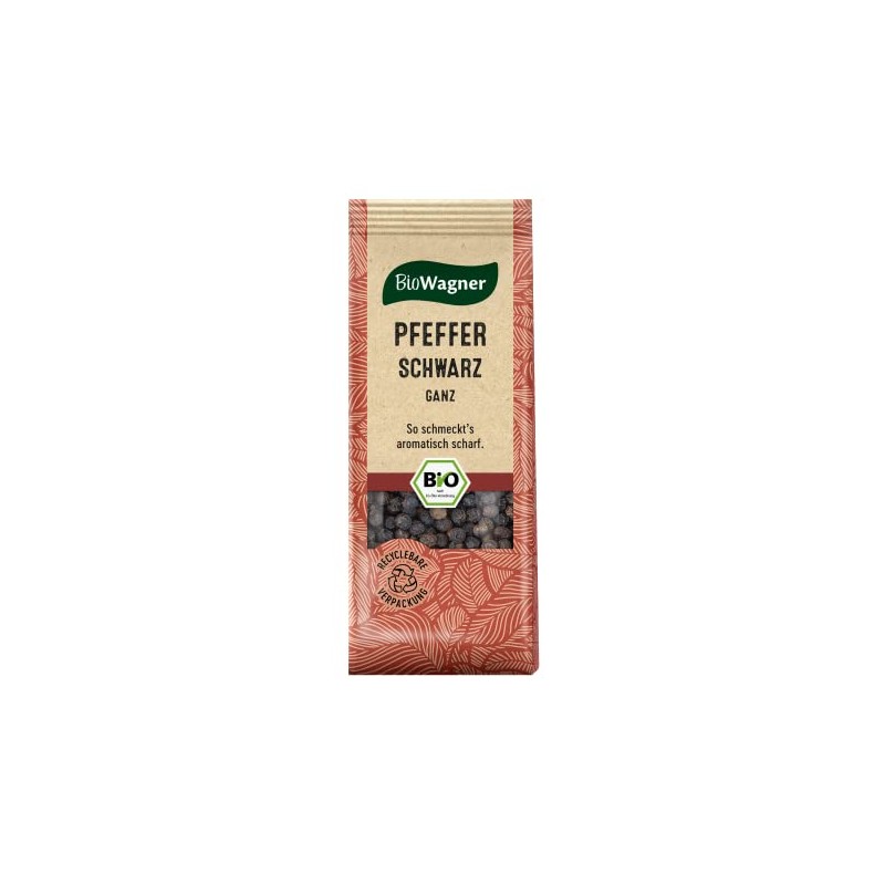 BioWagner - Organic Pepper Black Whole | Intense Sharpness for