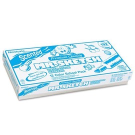 Mr. Sketch Scented Watercolor Markers, 12 Color School Pack (SAN02016) Category: Art Markers
