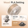 Chitu Systems Wood PLA Filament 1.75mm, 2KG Spool (4.4lbs), Dimensional
