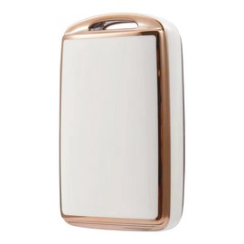 [YANMW] CX-30 Key Case Compatible Mazda 3 Sedan Fastback BP Series CX-30 DM Series New CX-8 Roadster CX-5 Smart Key Case TPU Smart Key Holder (Silver), white 2