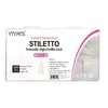 VIVACE Clear Stiletto 500 Acrylic False Fake Gel Nail Tips
