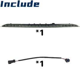 923-133 Third Brake Light 3rd Brake Light Assembly fit for Ford Edge 2015 2016 2017 2018 2019 2020 2021 2022 2023 2024 High Mount Stop Light Stop Light Lamp FT4Z13A613A High Mount Stop Brake Light