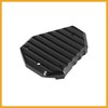 Partuto Motorcycle CNC Aluminum Alloy Side Stand Extension Pad Black