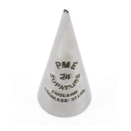 PME Seamless Stainless Steel Supatube Decorating Tip Calligraphy #24 (Small)