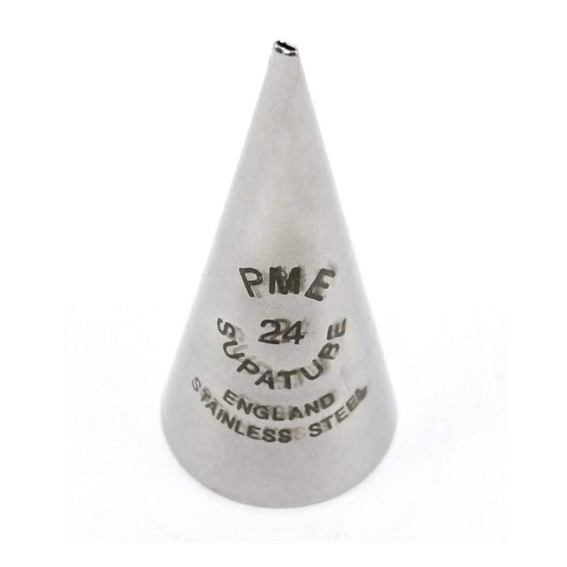 PME Seamless Stainless Steel Supatube Decorating Tip Calligraphy #24 (Small)
