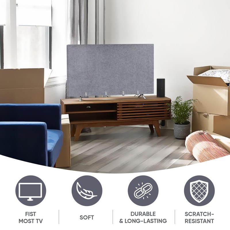 TV Cover for Moving & Packing 60"-65" Felt Flat Screens